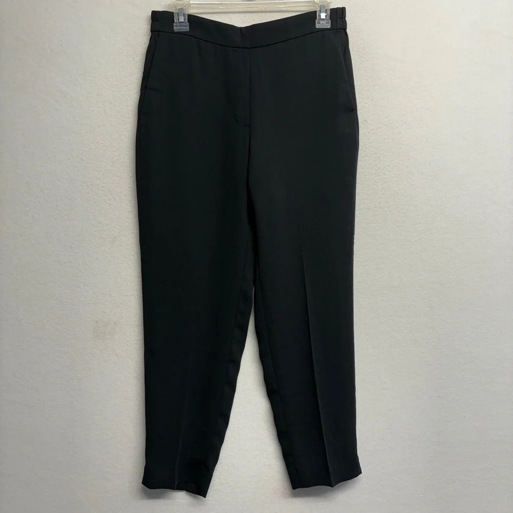 J crew Jamie pant trouser 8‎ black Cropped pull on slack